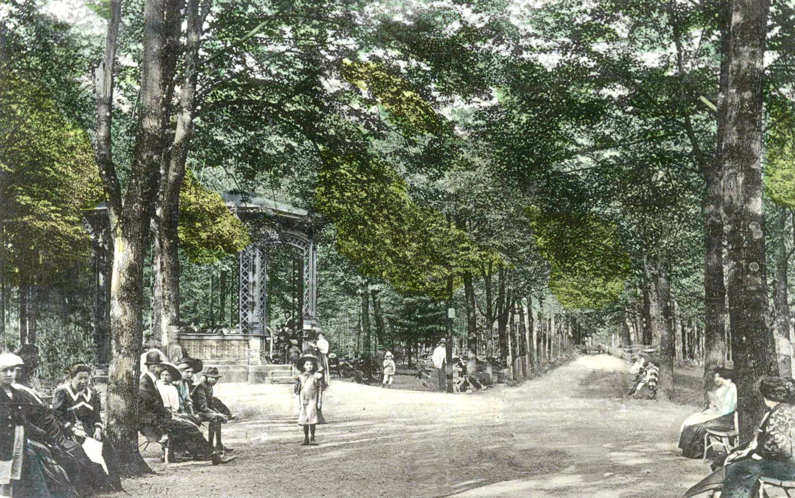 Lázeňský park v 19. století